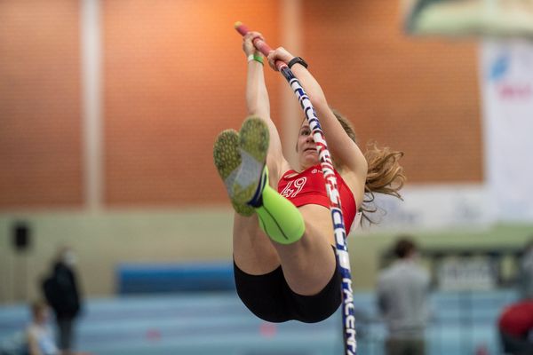 Tanja Unverzagt (MTV 49 Holzminden); Niedersaechsische Hallenmeisterschaften am 23.01.2022 in der Leichtathletikhalle im Sportleistungszentrum Hannover