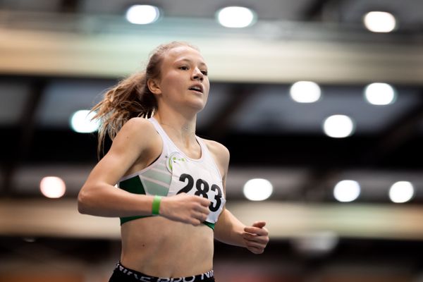 Nele Jaworski (VfL Wolfsburg); Niedersaechsische Hallenmeisterschaften am 23.01.2022 in der Leichtathletikhalle im Sportleistungszentrum Hannover