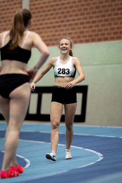 Nele Jaworski (VfL Wolfsburg); Niedersaechsische Hallenmeisterschaften am 23.01.2022 in der Leichtathletikhalle im Sportleistungszentrum Hannover