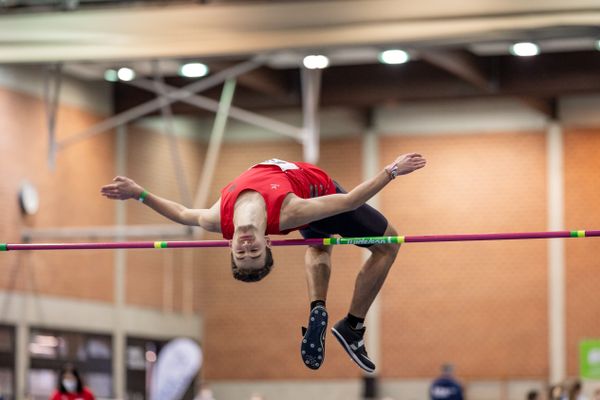 Jonas Buchberger (DSC Oldenburg); Niedersaechsische Hallenmeisterschaften am 23.01.2022 in der Leichtathletikhalle im Sportleistungszentrum Hannover