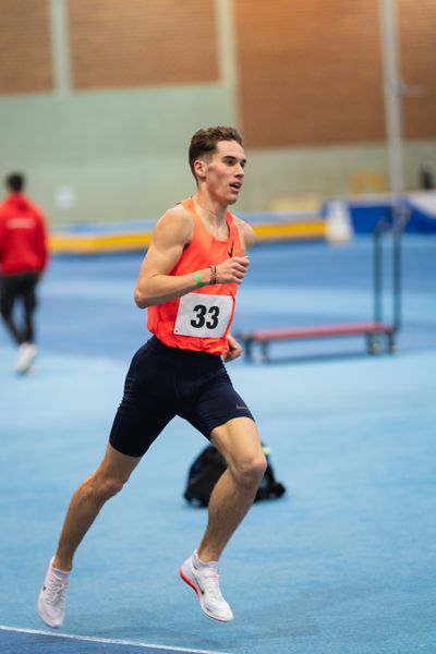 Felix Ebel (Emder Laufgemeinschaft); Niedersaechsische Hallenmeisterschaften am 23.01.2022 in der Leichtathletikhalle im Sportleistungszentrum Hannover