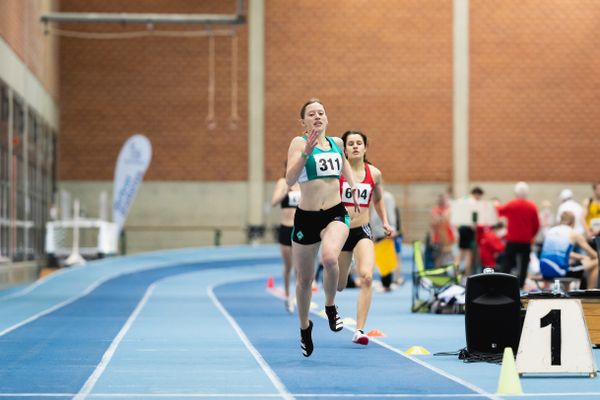 Anna Kremming (SV Werder Bremen) bei den niedersaechsischen Hallenmeisterschaften am 05.02.2022 in der Leichtathletikhalle im Sportleistungszentrum Hannover