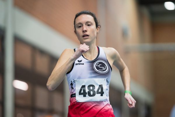 Lara Predki (Lueneburger SV) bei den niedersaechsischen Hallenmeisterschaften am 05.02.2022 in der Leichtathletikhalle im Sportleistungszentrum Hannover