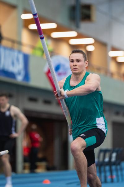 Lars Keffel (SV Werder Bremen) bei den niedersaechsischen Hallenmeisterschaften am 06.02.2022 in der Leichtathletikhalle im Sportleistungszentrum Hannover