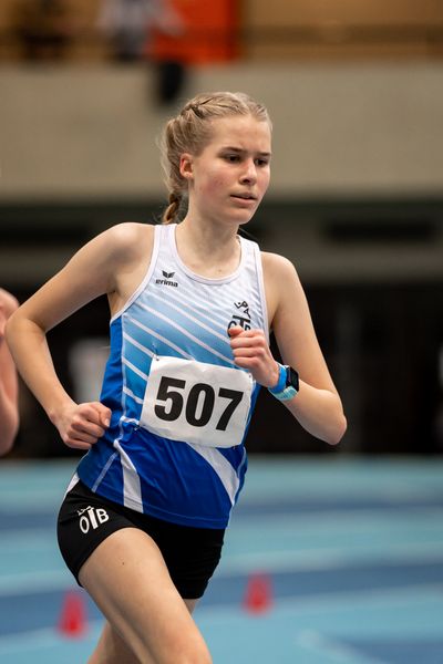 Annika Klezath (OTB Osnabrueck) bei den niedersaechsischen Hallenmeisterschaften am 06.02.2022 in der Leichtathletikhalle im Sportleistungszentrum Hannover