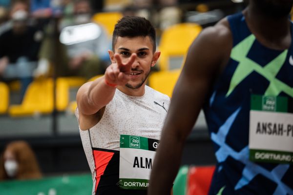 Deniz Almas (VfL Wolfsburg) am 12.02.2022 beim PSD Bank Indoor Meeting in der Helmut-Körnig-Halle in Dortmund