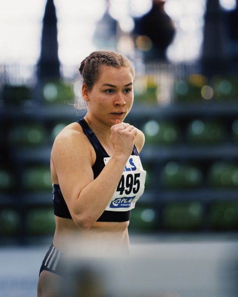 Johanna Paul (Hannover 96) am 19.02.2022 waehrend der Deutsche Jugend-Hallenmeisterschaften U20 im Glaspalast in Sindelfingen