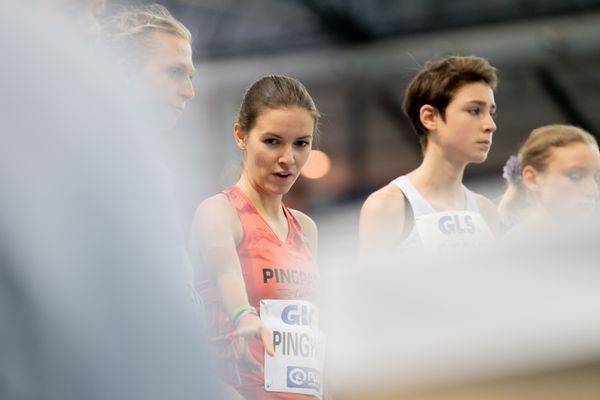 Svenja Pingpank (Hannover Athletics) am 26.02.2022 waehrend der Deutschen Leichtathletik-Hallenmeisterschaften (Tag 1) in der Quarterback Immobilien Arena in Leipzig