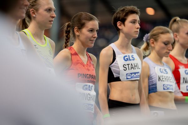 Svenja Pingpank (Hannover Athletics) am 26.02.2022 waehrend der Deutschen Leichtathletik-Hallenmeisterschaften (Tag 1) in der Quarterback Immobilien Arena in Leipzig