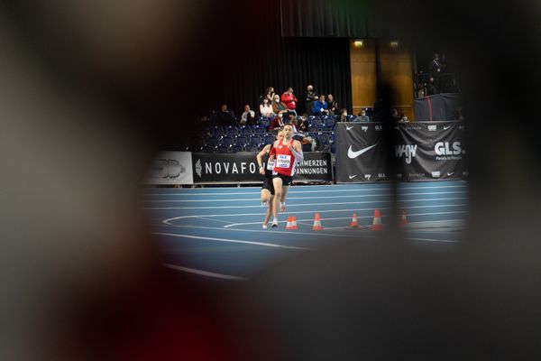 Maximilian Thorwirth (SFD 75 Duesseldorf-Sued) am 26.02.2022 waehrend der Deutschen Leichtathletik-Hallenmeisterschaften (Tag 1) in der Quarterback Immobilien Arena in Leipzig