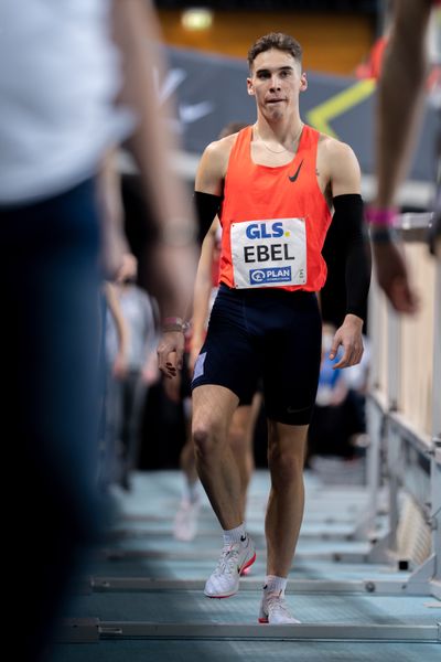 Felix Ebel (Emder Laufgemeinschaft) am 27.02.2022 waehrend der Deutschen Leichtathletik-Hallenmeisterschaften (Tag 2) in der Quarterback Immobilien Arena in Leipzig