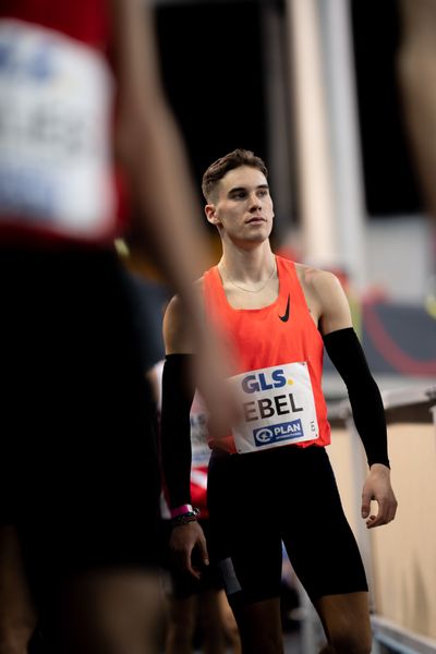 Felix Ebel (Emder Laufgemeinschaft) am 27.02.2022 waehrend der Deutschen Leichtathletik-Hallenmeisterschaften (Tag 2) in der Quarterback Immobilien Arena in Leipzig