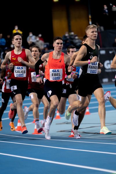 Felix Ebel (Emder Laufgemeinschaft) am 27.02.2022 waehrend der Deutschen Leichtathletik-Hallenmeisterschaften (Tag 2) in der Quarterback Immobilien Arena in Leipzig