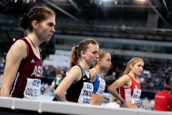 Katharina Trost (LG Stadtwerke Muenchen) am 27.02.2022 waehrend der Deutschen Leichtathletik-Hallenmeisterschaften (Tag 2) in der Quarterback Immobilien Arena in Leipzig