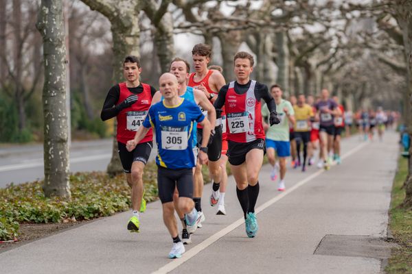 Soeren Sprehe (SC Melle 03), Lothar Wyrwoll (Aachener TG) am 06.03.2022 beim „Rund um das Bayer-Kreuz“ in Leverkusen