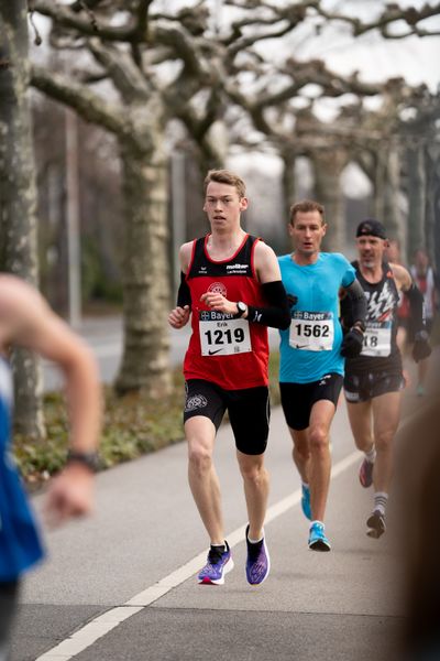 Erik Siemer (LG Osnabrueck) am 06.03.2022 beim „Rund um das Bayer-Kreuz“ in Leverkusen