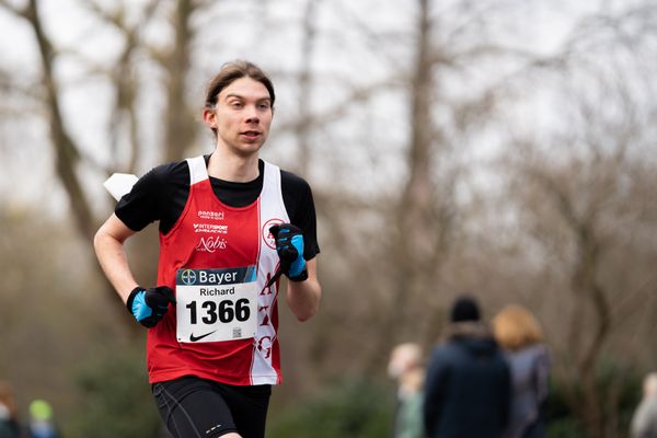 Richard Wilke (Aachener TG) am 06.03.2022 beim „Rund um das Bayer-Kreuz“ in Leverkusen