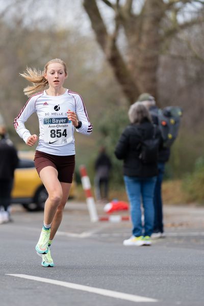 Ann-Christin Opitz (SC Melle 03) am 06.03.2022 beim „Rund um das Bayer-Kreuz“ in Leverkusen