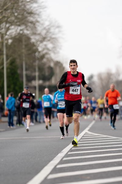 Soeren Sprehe (SC Melle 03) am 06.03.2022 beim „Rund um das Bayer-Kreuz“ in Leverkusen