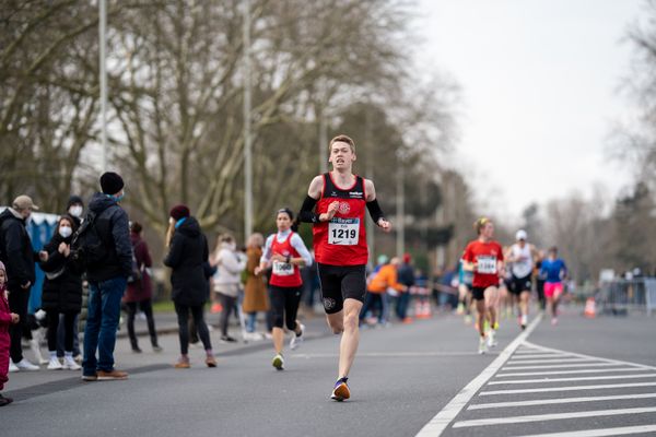 Erik Siemer (LG Osnabrueck) am 06.03.2022 beim „Rund um das Bayer-Kreuz“ in Leverkusen