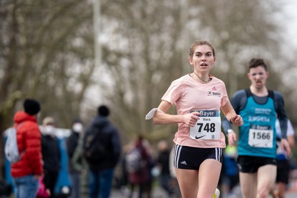 Vera Coutelier (ASV Koeln) am 06.03.2022 beim „Rund um das Bayer-Kreuz“ in Leverkusen