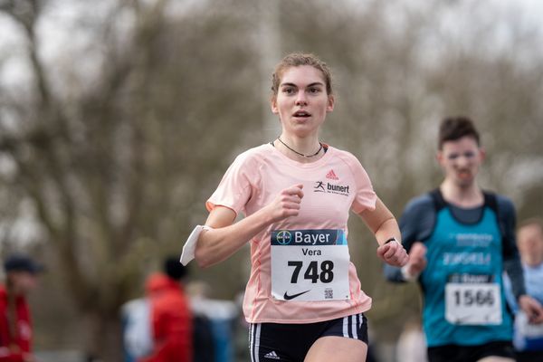 Vera Coutelier (ASV Koeln) am 06.03.2022 beim „Rund um das Bayer-Kreuz“ in Leverkusen