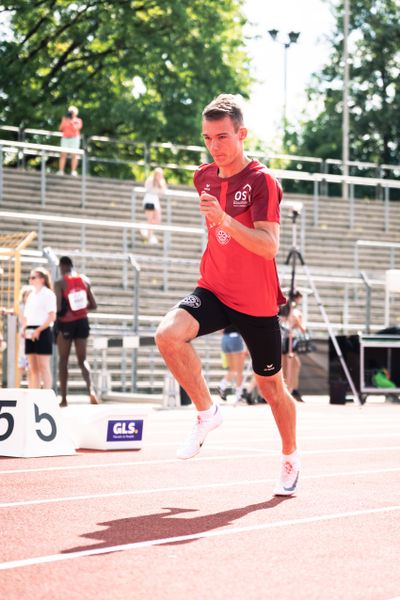 Florian Kroll (LG Osnabrueck) am 15.07.2022 waehrend den deutschen Leichtathletik-Jugendmeisterschaften 2022 in Ulm