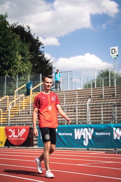 Florian Kroll (LG Osnabrueck) am 15.07.2022 waehrend den deutschen Leichtathletik-Jugendmeisterschaften 2022 in Ulm