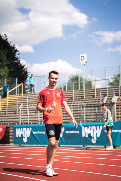 Florian Kroll (LG Osnabrueck) am 15.07.2022 waehrend den deutschen Leichtathletik-Jugendmeisterschaften 2022 in Ulm