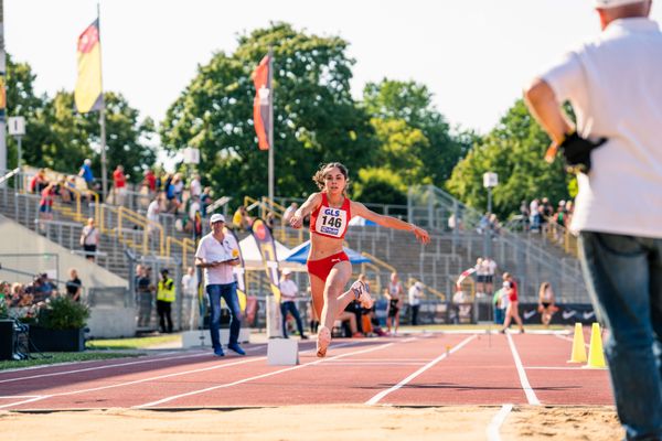 Lisa Kels (LG Nord Berlin) am 15.07.2022 waehrend den deutschen Leichtathletik-Jugendmeisterschaften 2022 in Ulm