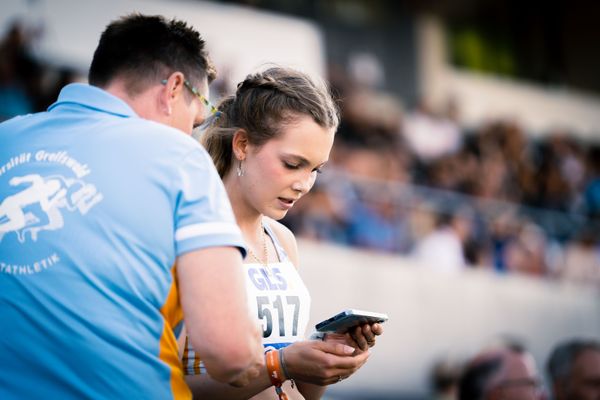 Lucy Junge (HSG Universitaet Greifswald) am 15.07.2022 waehrend den deutschen Leichtathletik-Jugendmeisterschaften 2022 in Ulm