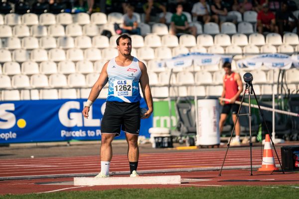 Tizian Lauria (VfL Sindelfingen) am 15.07.2022 waehrend den deutschen Leichtathletik-Jugendmeisterschaften 2022 in Ulm