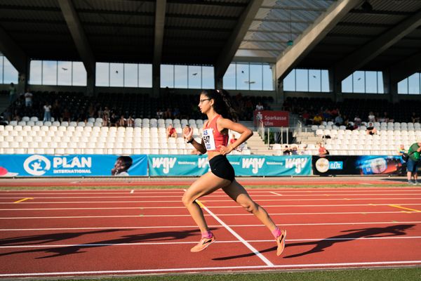 Anna Malena Wolff López (Braunschweiger Laufclub) am 15.07.2022 waehrend den deutschen Leichtathletik-Jugendmeisterschaften 2022 in Ulm