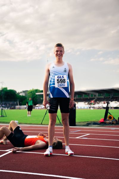 Jonas Kulgemeyer (OTB Osnabrueck) am 15.07.2022 waehrend den deutschen Leichtathletik-Jugendmeisterschaften 2022 in Ulm