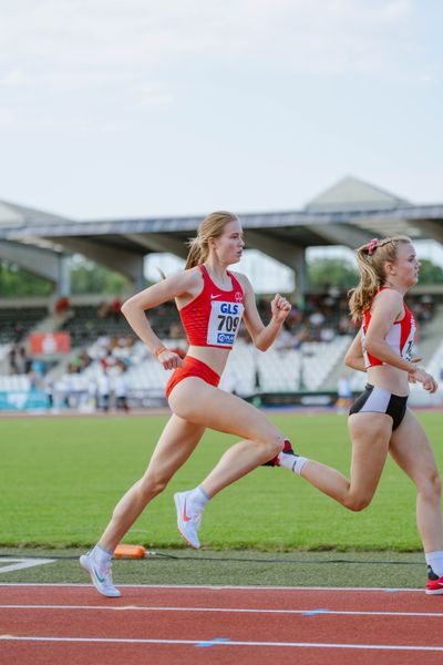 Amelie Klug (TSV Bayer 04 Leverkusen) am 15.07.2022 waehrend den deutschen Leichtathletik-Jugendmeisterschaften 2022 in Ulm