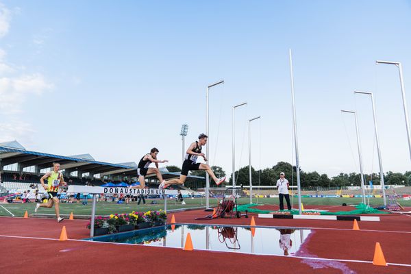 Kurt Lauer (LAZ Ludwigsburg) am 15.07.2022 waehrend den deutschen Leichtathletik-Jugendmeisterschaften 2022 in Ulm