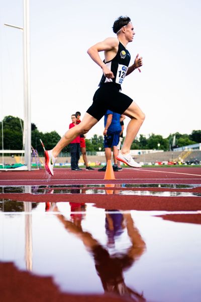 Kurt Lauer (LAZ Ludwigsburg) am 15.07.2022 waehrend den deutschen Leichtathletik-Jugendmeisterschaften 2022 in Ulm