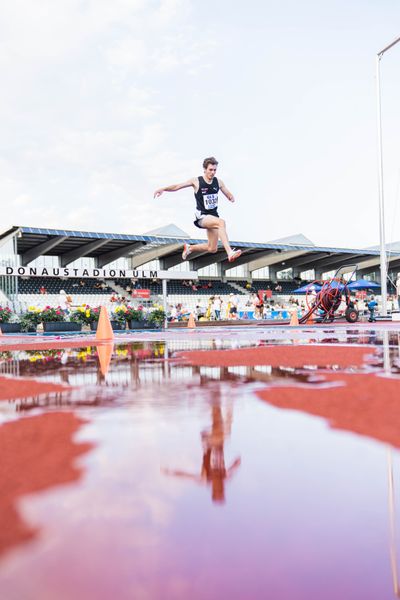 Robin Mueller (LC Top Team Thueringen) am 15.07.2022 waehrend den deutschen Leichtathletik-Jugendmeisterschaften 2022 in Ulm