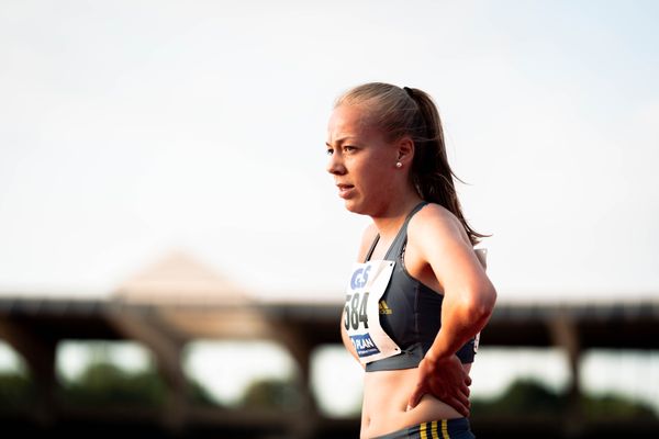 Deutsche U20 Meisterin ueber 2000m Hindernis Carolin Hinrichs (VfL Loeningen) am 15.07.2022 waehrend den deutschen Leichtathletik-Jugendmeisterschaften 2022 in Ulm