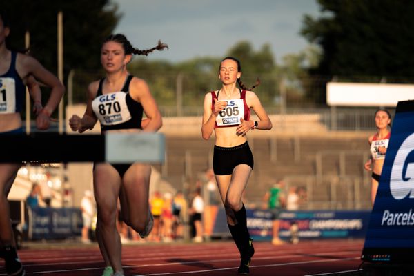 Neele Hebel (TKJ Sarstedt) am 15.07.2022 waehrend den deutschen Leichtathletik-Jugendmeisterschaften 2022 in Ulm