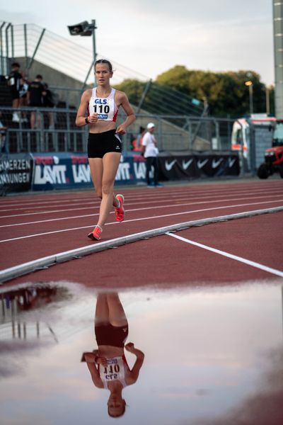 Lara Jolie Feigl (SC Potsdam) am 15.07.2022 waehrend den deutschen Leichtathletik-Jugendmeisterschaften 2022 in Ulm