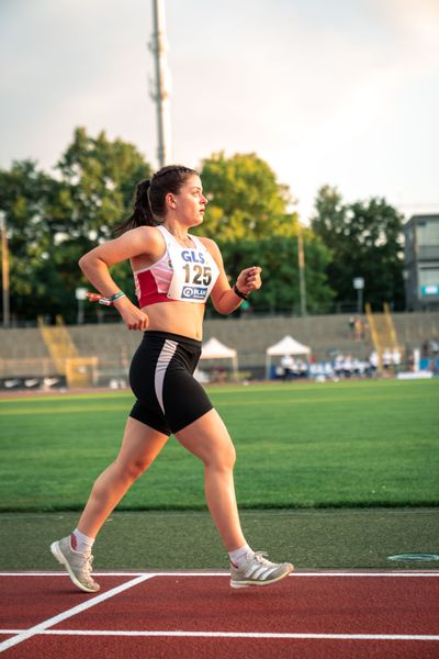 Lena Sonntag (SC Potsdam) am 15.07.2022 waehrend den deutschen Leichtathletik-Jugendmeisterschaften 2022 in Ulm