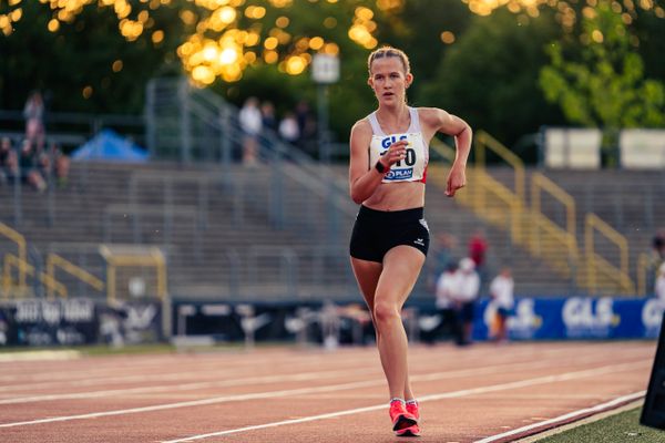 Lara Jolie Feigl (SC Potsdam) am 15.07.2022 waehrend den deutschen Leichtathletik-Jugendmeisterschaften 2022 in Ulm