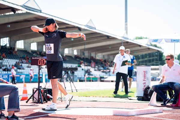 William Wolzenburg (SV Georgsheil) im Kugelstossen am 16.07.2022 waehrend den deutschen Leichtathletik-Jugendmeisterschaften 2022 in Ulm