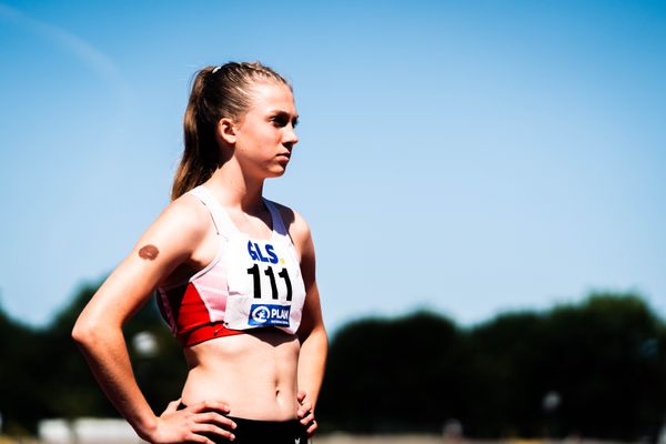 Blanda Malou Kosubeck (SC Potsdam) am 16.07.2022 waehrend den deutschen Leichtathletik-Jugendmeisterschaften 2022 in Ulm