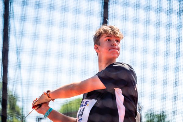 Luis Koch (MTG Mannheim) am 16.07.2022 waehrend den deutschen Leichtathletik-Jugendmeisterschaften 2022 in Ulm