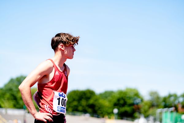 Melvin Schleicher (SC Potsdam) am 16.07.2022 waehrend den deutschen Leichtathletik-Jugendmeisterschaften 2022 in Ulm