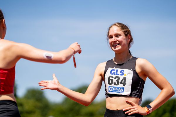 Anna Welz (TV Herkenrath) am 16.07.2022 waehrend den deutschen Leichtathletik-Jugendmeisterschaften 2022 in Ulm