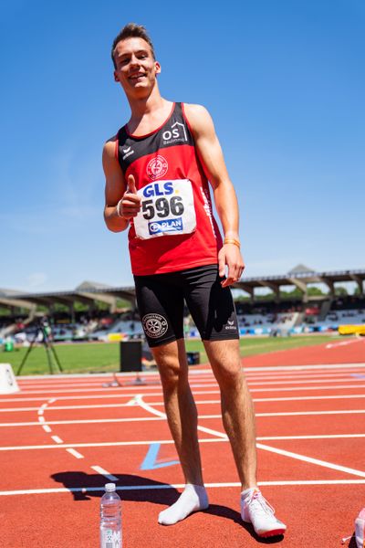 Florian Kroll (LG Osnabrueck) am 16.07.2022 waehrend den deutschen Leichtathletik-Jugendmeisterschaften 2022 in Ulm