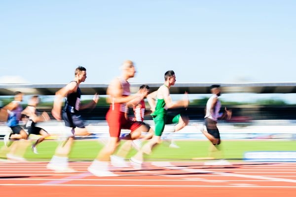 Tobias Morawietz (VfL Wolfsburg) am 16.07.2022 waehrend den deutschen Leichtathletik-Jugendmeisterschaften 2022 in Ulm